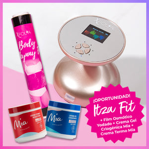 PROMO 🔥  ITZA FIT + FILM OSMÓTICO YODADO + CREMA GEL CRIOGÉNICA MIA + CREMA TERMO MIA